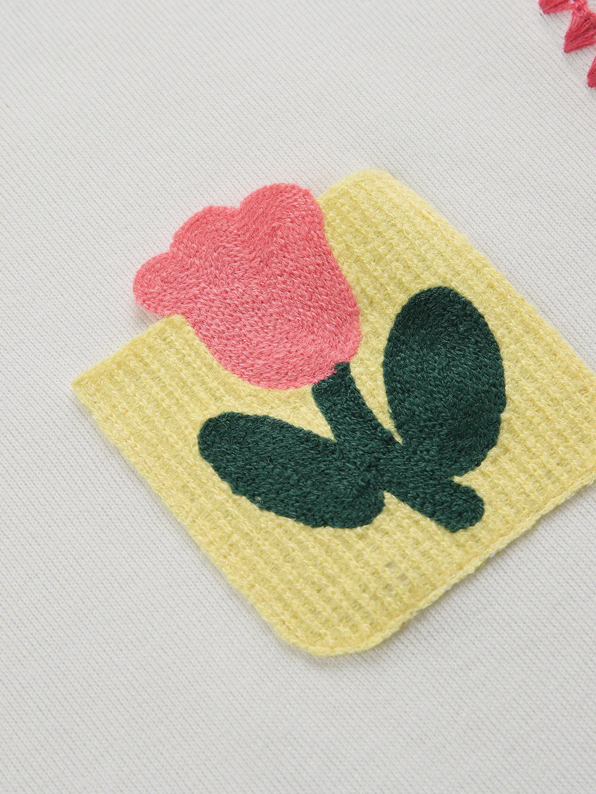 Aelfric Eden Crochet Floral Pocket Tee sold by Aelfric Eden product image thumbnail 4