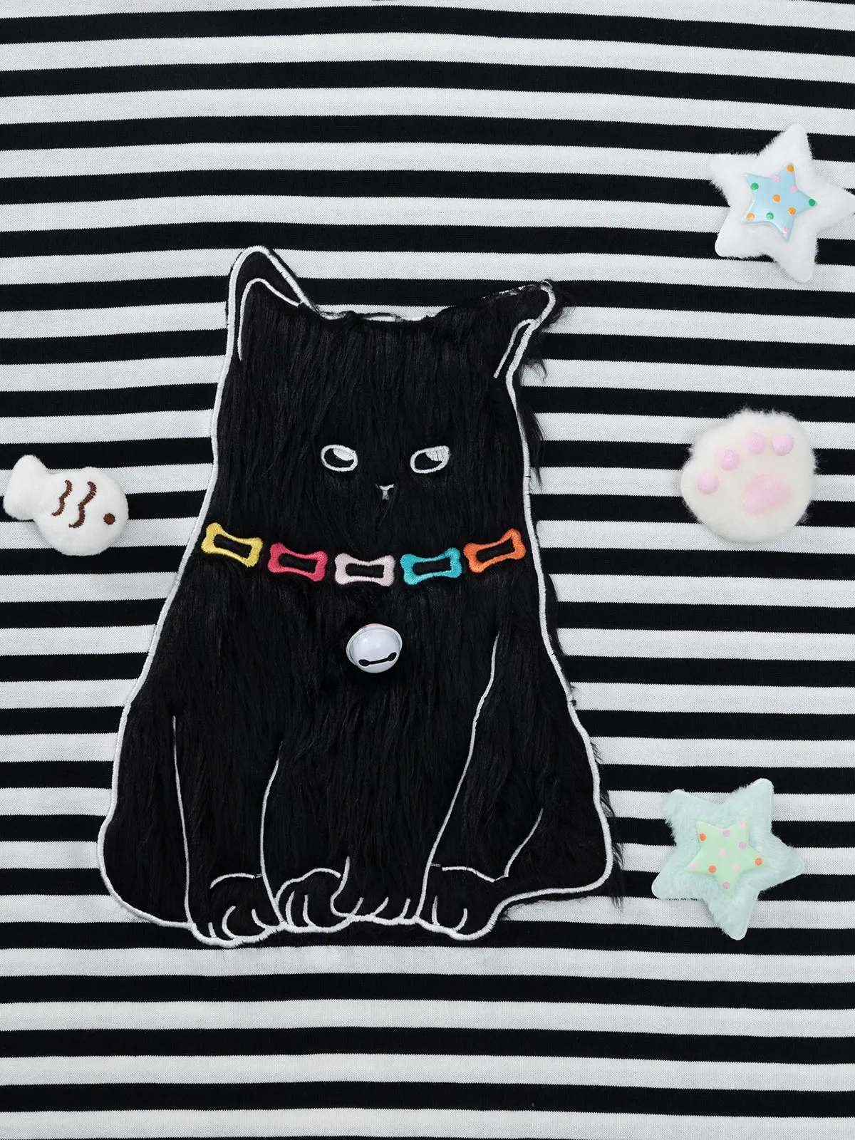 Aelfric Eden Applique Kitten Stripe Tee sold by Aelfric Eden product image thumbnail 3