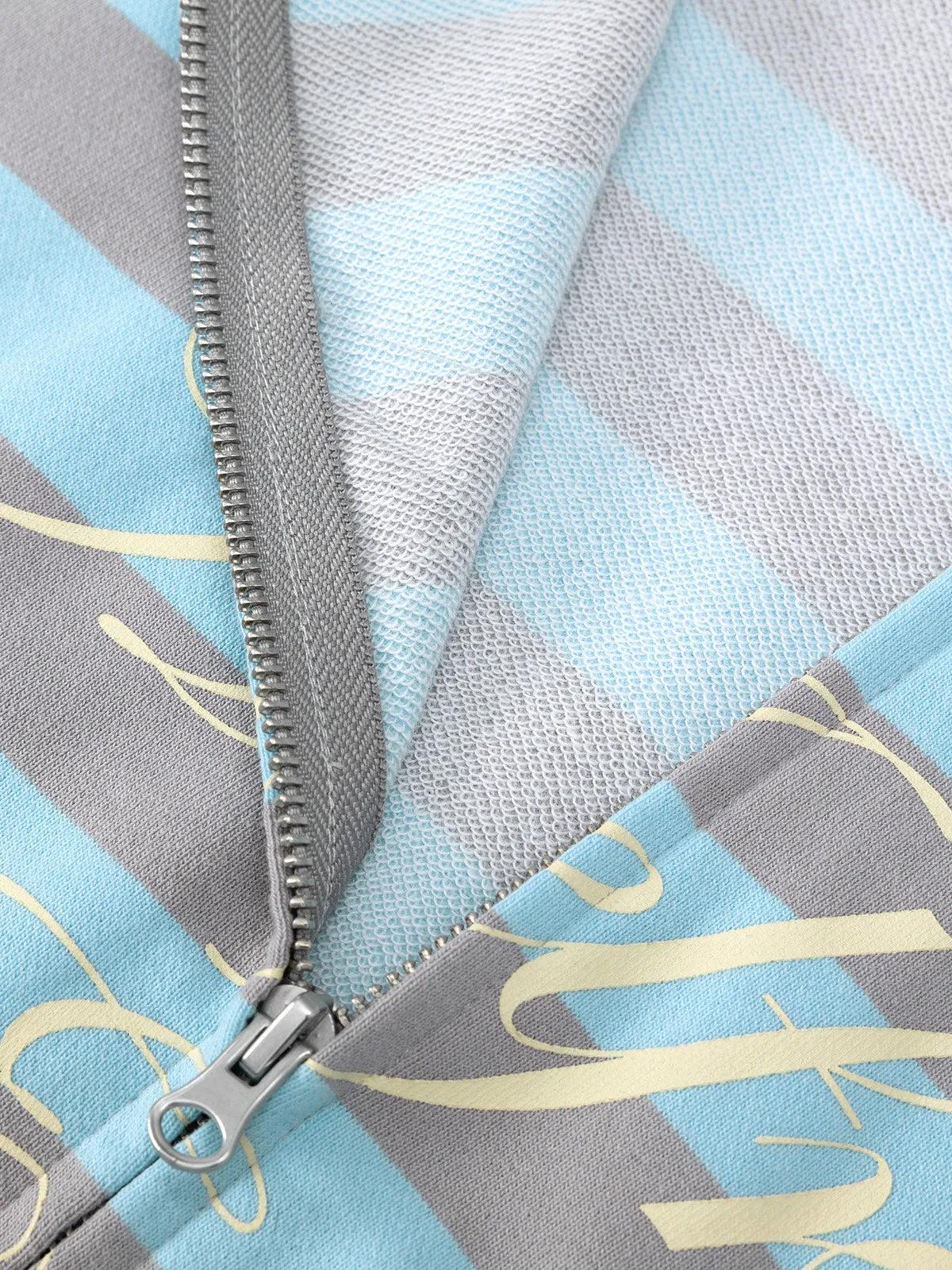 Aelfric Eden Stripe Badge Boxy Zip Up Hoodie sold by Aelfric Eden product image thumbnail 4