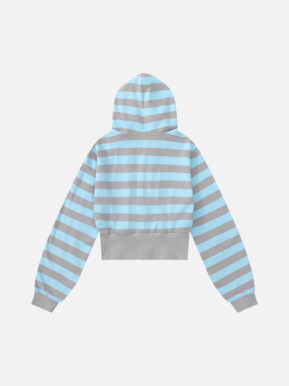 Aelfric Eden Stripe Badge Boxy Zip Up Hoodie sold by Aelfric Eden product image thumbnail 2