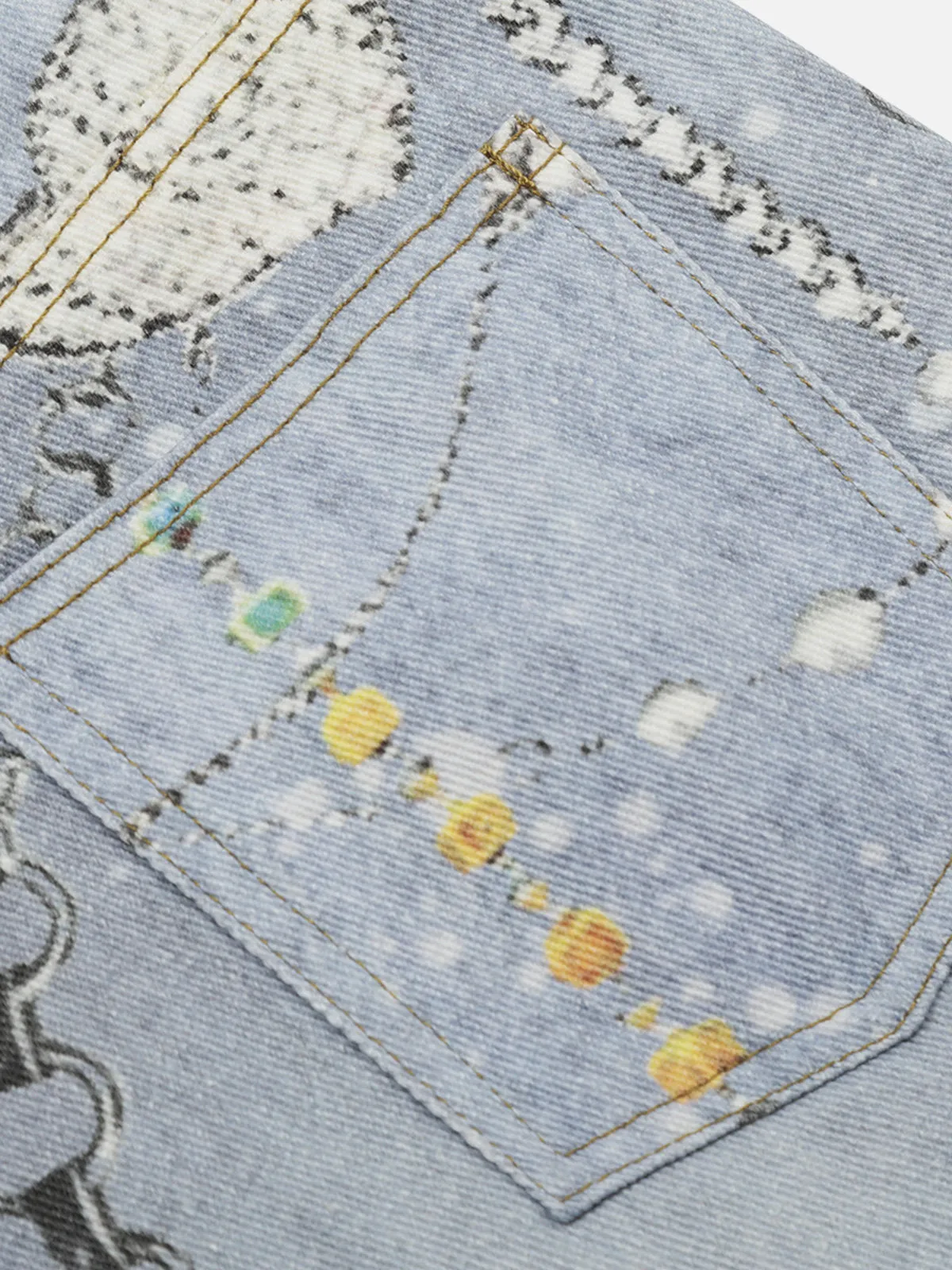 Aelfric Eden 3D Chain Print Baggy Longline Jorts sold by Aelfric Eden product image thumbnail 4