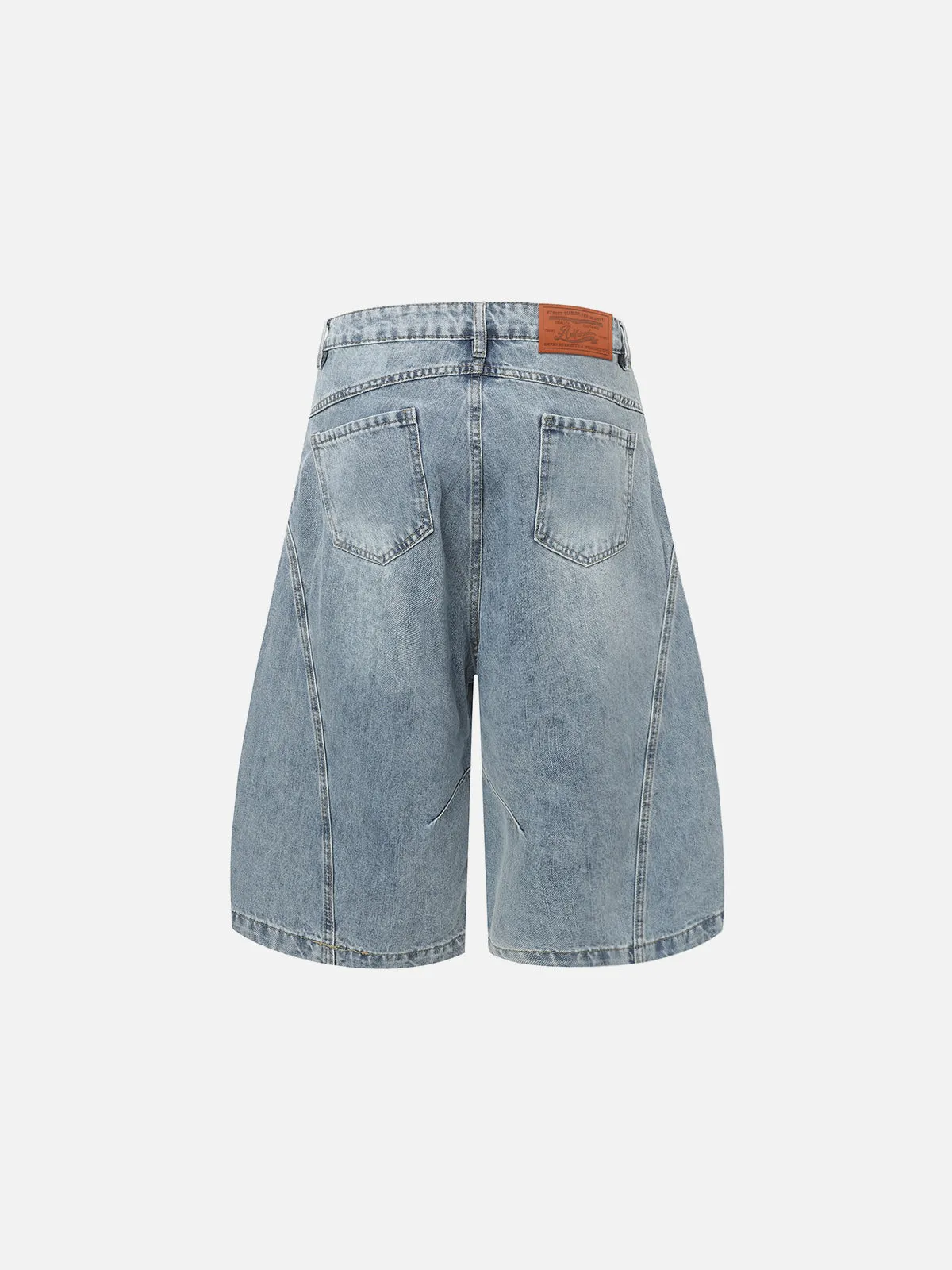 Aelfric Eden Washed Distressed Longline Barrel Jorts sold by Aelfric Eden product image thumbnail 3