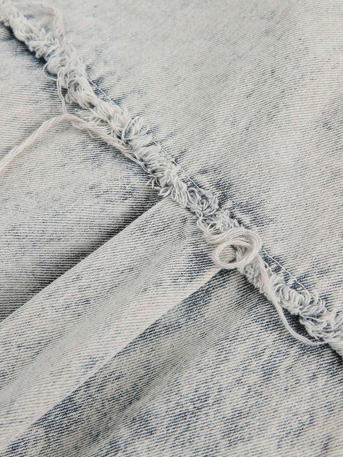 Aelfric Eden Fringe Denim Zip Up Shirt sold by Aelfric Eden product image thumbnail 4