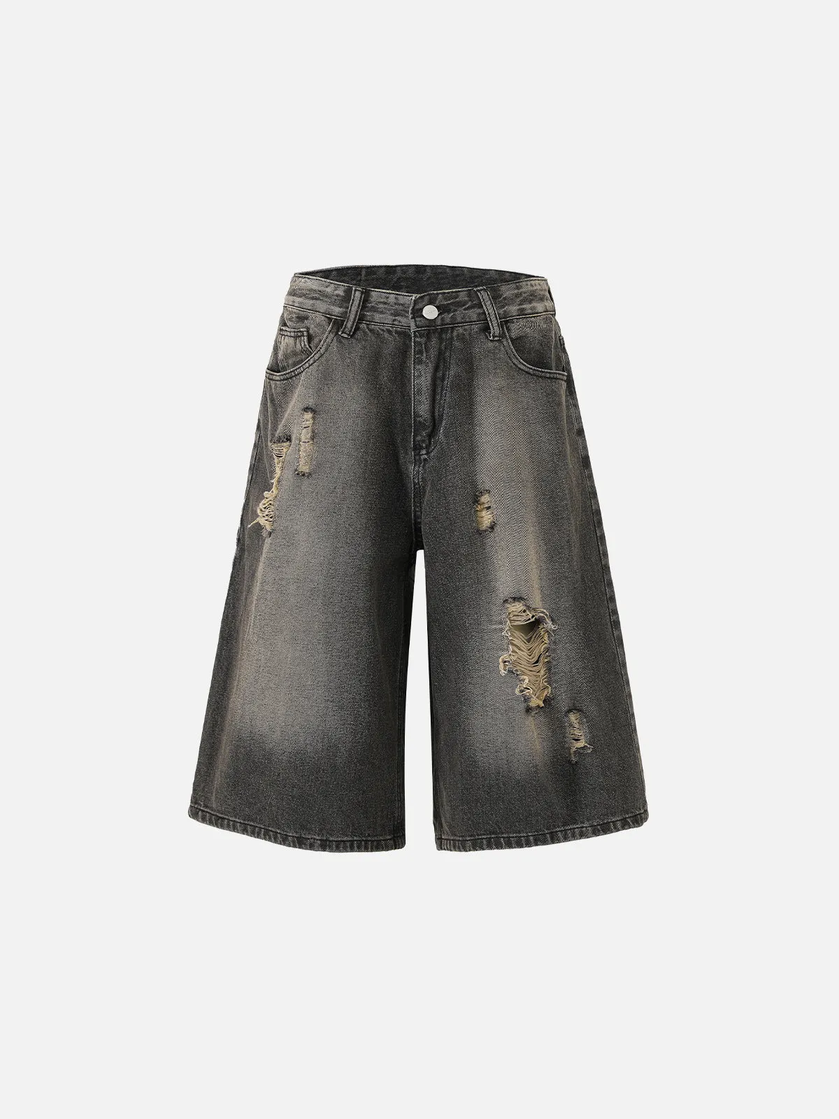 Aelfric Eden Distressed Baggy Longline Jorts sold by Aelfric Eden product image thumbnail 2