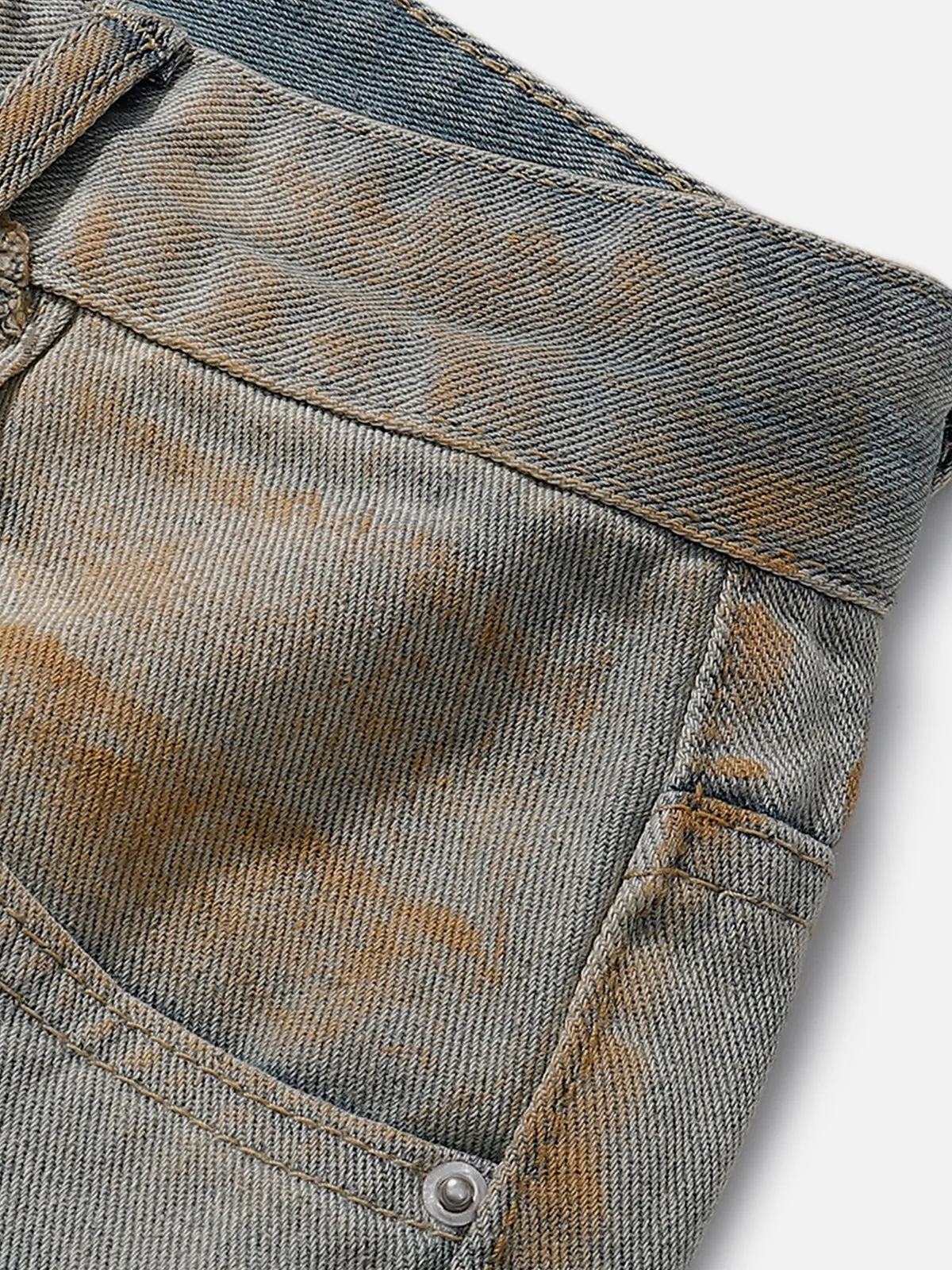 Aelfric Eden Mud Dyeing Distressed Flare Jeans sold by Aelfric Eden product image thumbnail 3