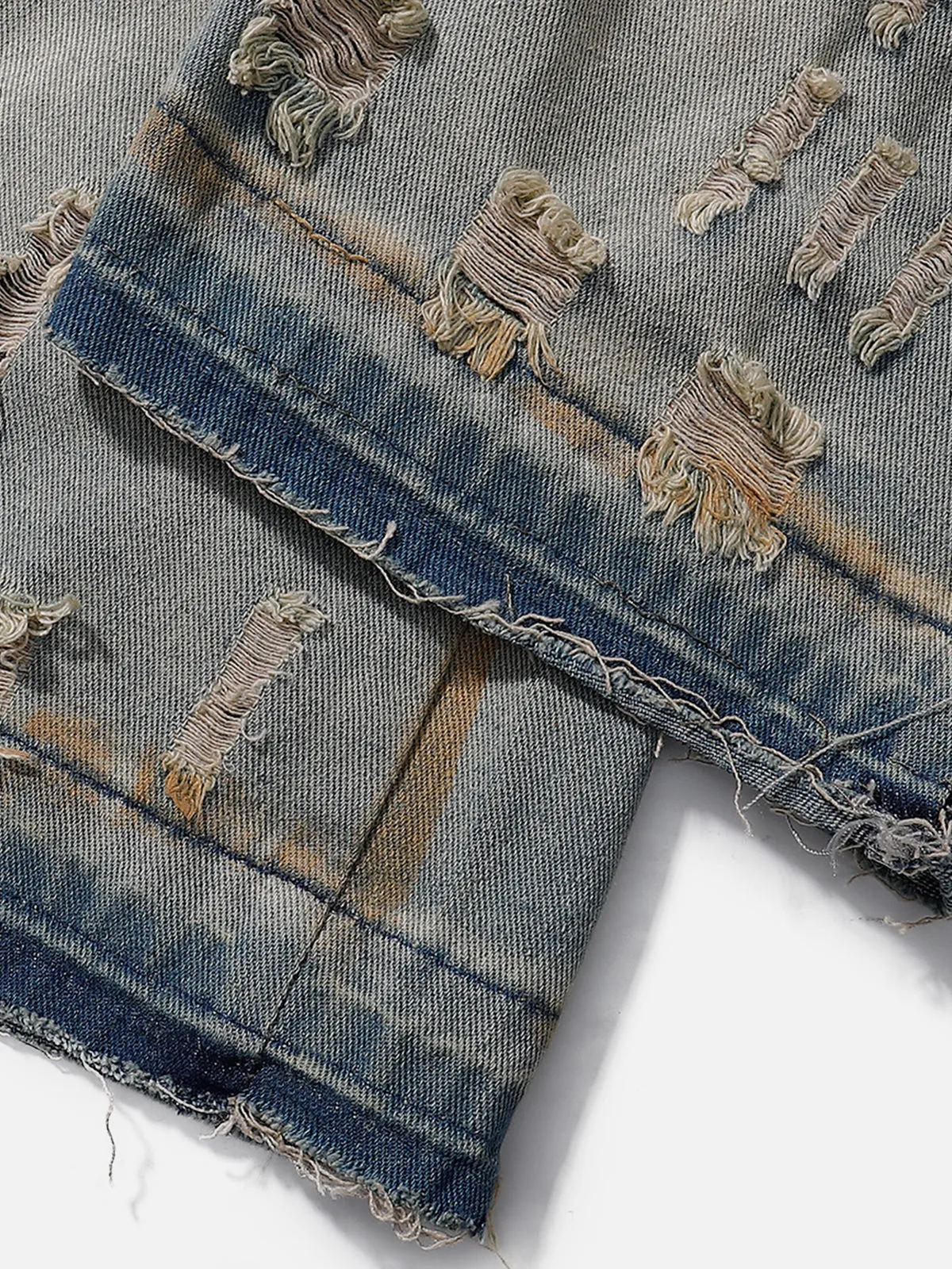 Aelfric Eden Mud Dyeing Distressed Flare Jeans sold by Aelfric Eden product image thumbnail 5