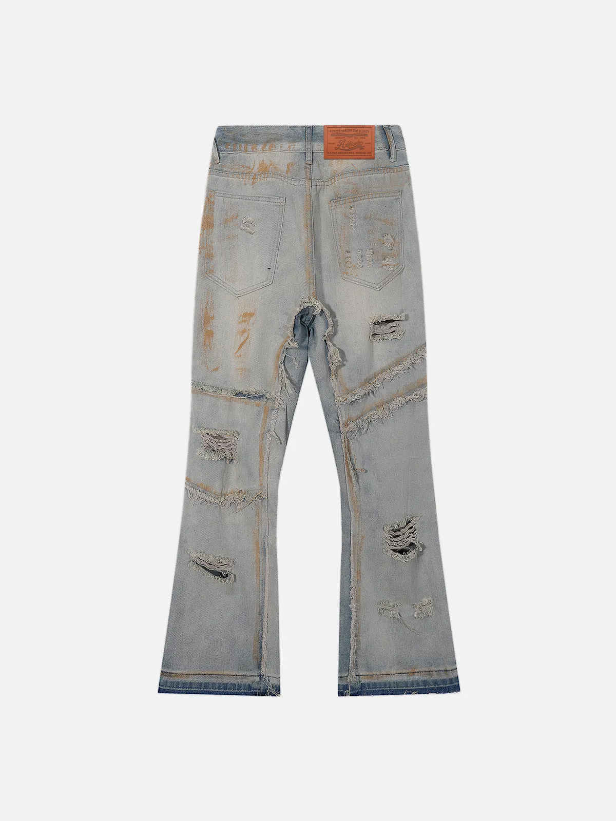 Aelfric Eden Mud Dyeing Distressed Flare Jeans sold by Aelfric Eden product image thumbnail 2