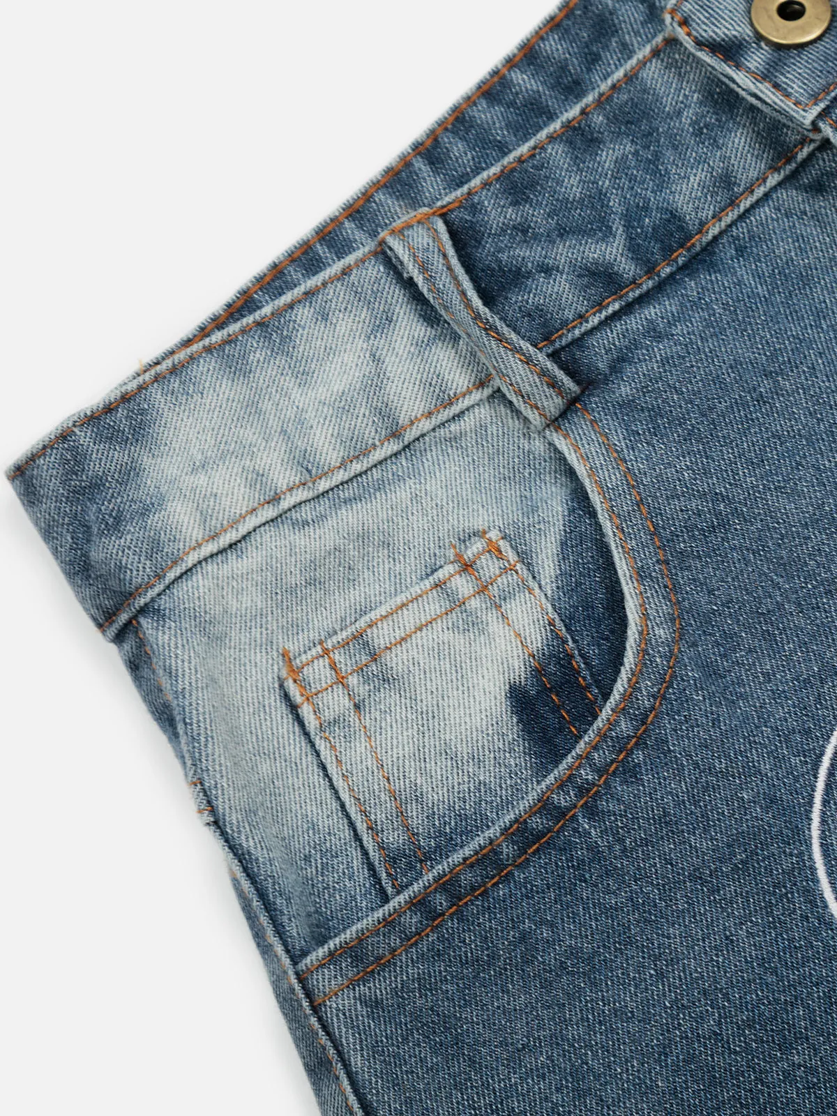 Aelfric Eden Plaid Star Barrel Jeans sold by Aelfric Eden product image thumbnail 5