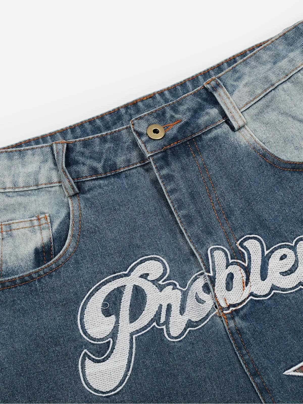 Aelfric Eden Plaid Star Barrel Jeans sold by Aelfric Eden product image thumbnail 3