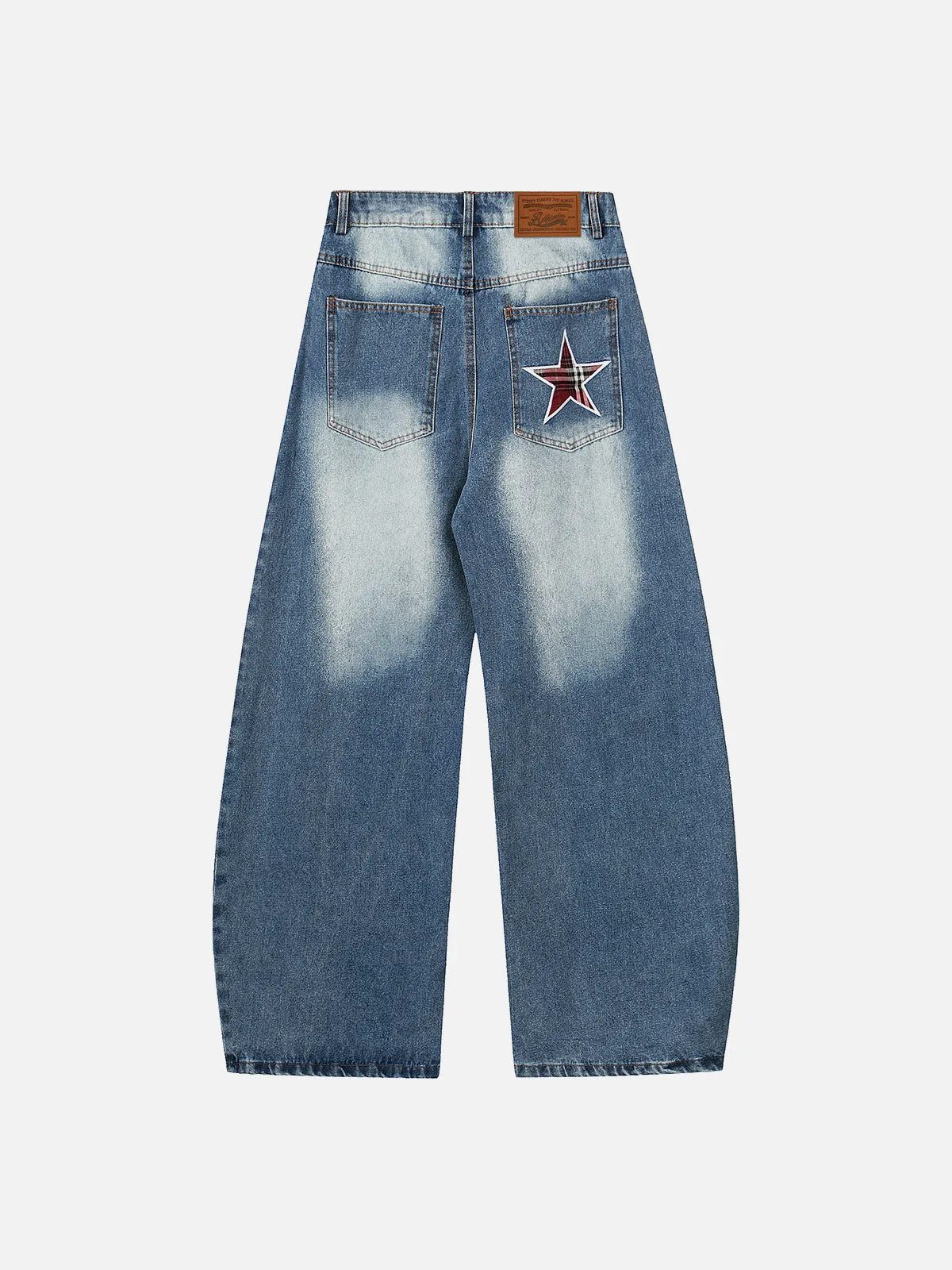 Aelfric Eden Plaid Star Barrel Jeans sold by Aelfric Eden product image thumbnail 2