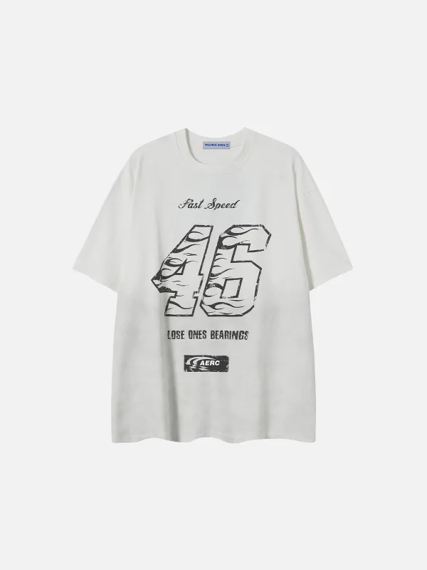 Aelfric Eden Flame Number Print Tee sold by Aelfric Eden