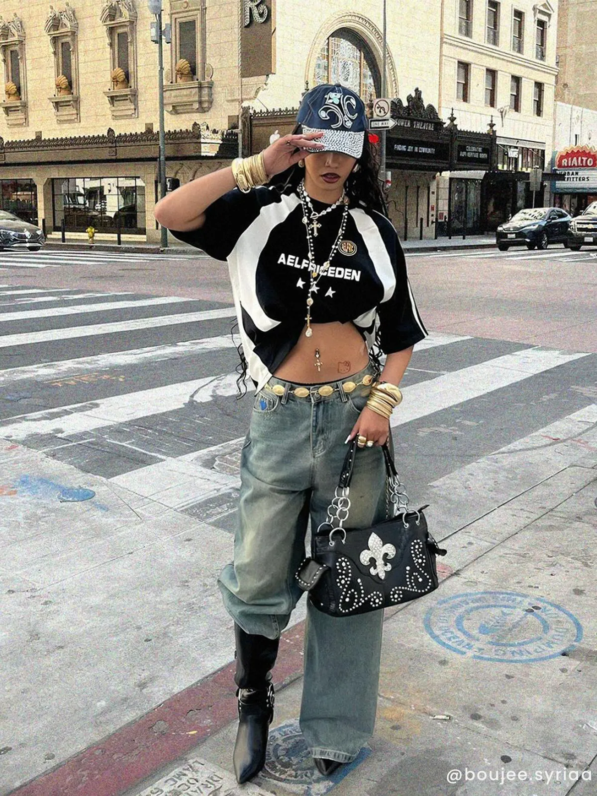 Aelfric Eden Patchwork Contrast Soccer Jersey sold by Aelfric Eden product image thumbnail 2