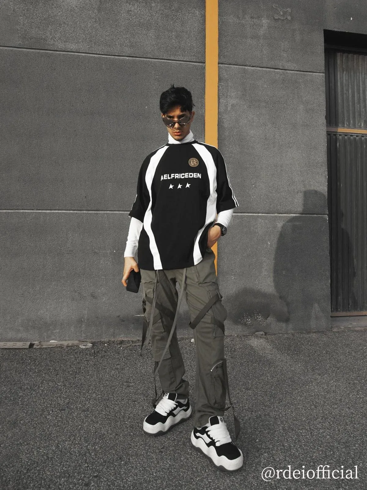 Aelfric Eden Patchwork Contrast Soccer Jersey sold by Aelfric Eden product image thumbnail 3