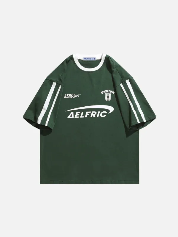 Aelfric Eden Star Emblem Letter Graphic Tee sold by Aelfric Eden