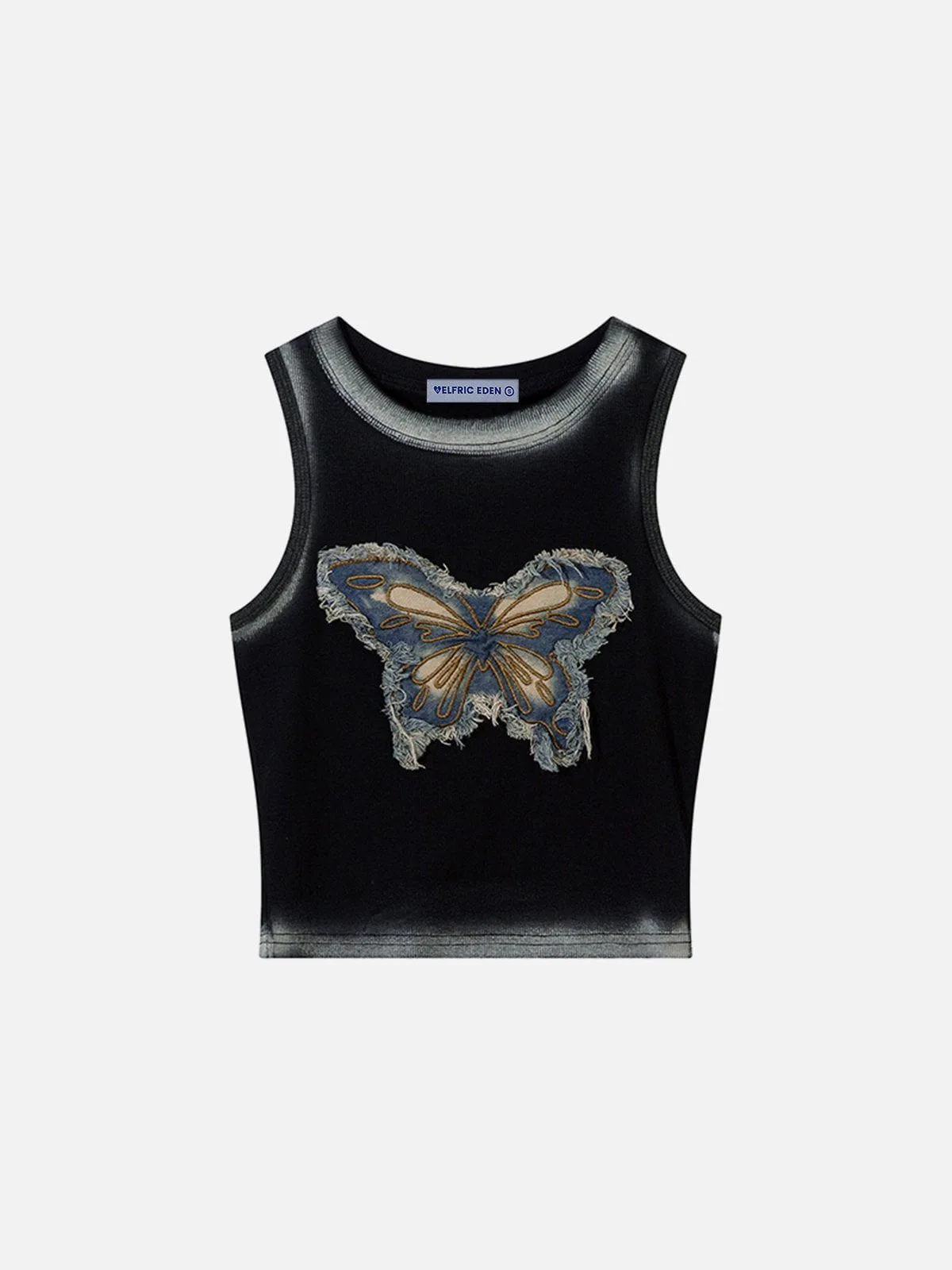Aelfric Eden Fringe Denim Butterfly Tank Top sold by Aelfric Eden product image thumbnail 2