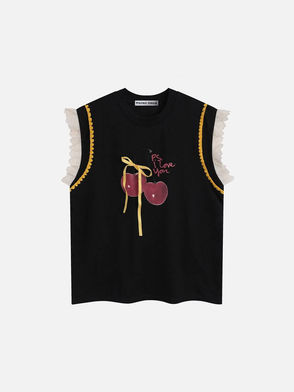 Aelfric Eden Lace Cherry Graphic Tank Top sold by Aelfric Eden product image thumbnail 3