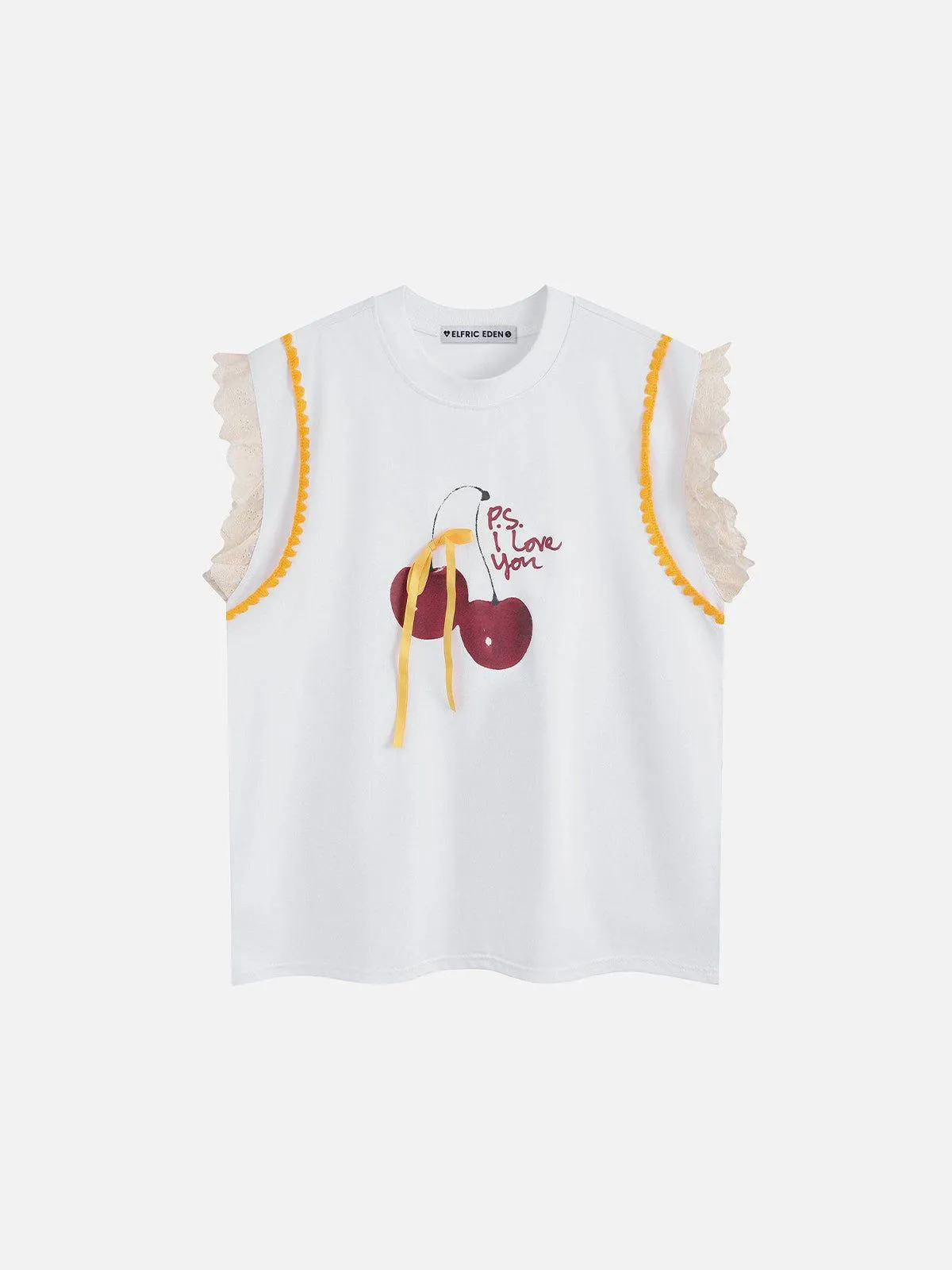 Aelfric Eden Lace Cherry Graphic Tank Top sold by Aelfric Eden product image thumbnail 2