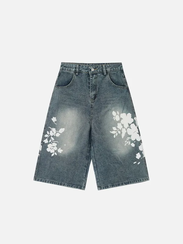 Aelfric Eden Flower Print Longline Jorts sold by Aelfric Eden