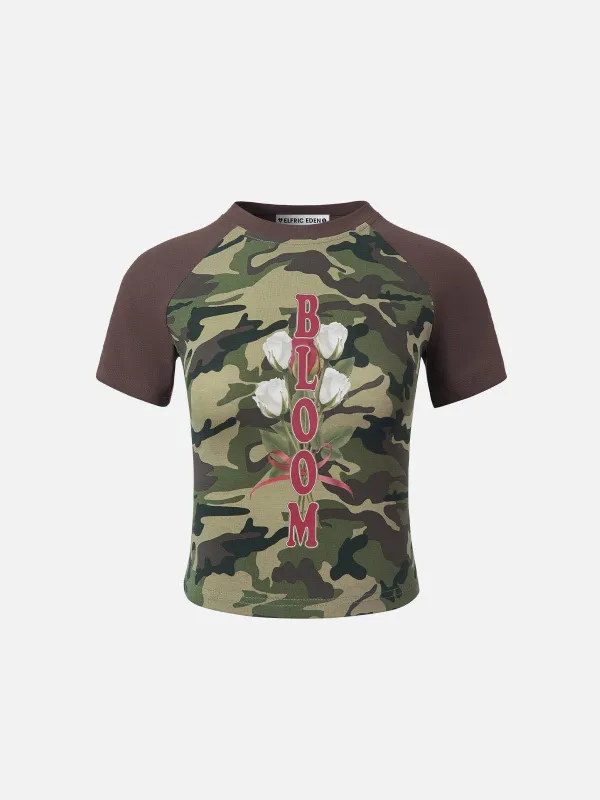 Aelfric Eden Camouflage Flower Print Tee sold by Aelfric Eden