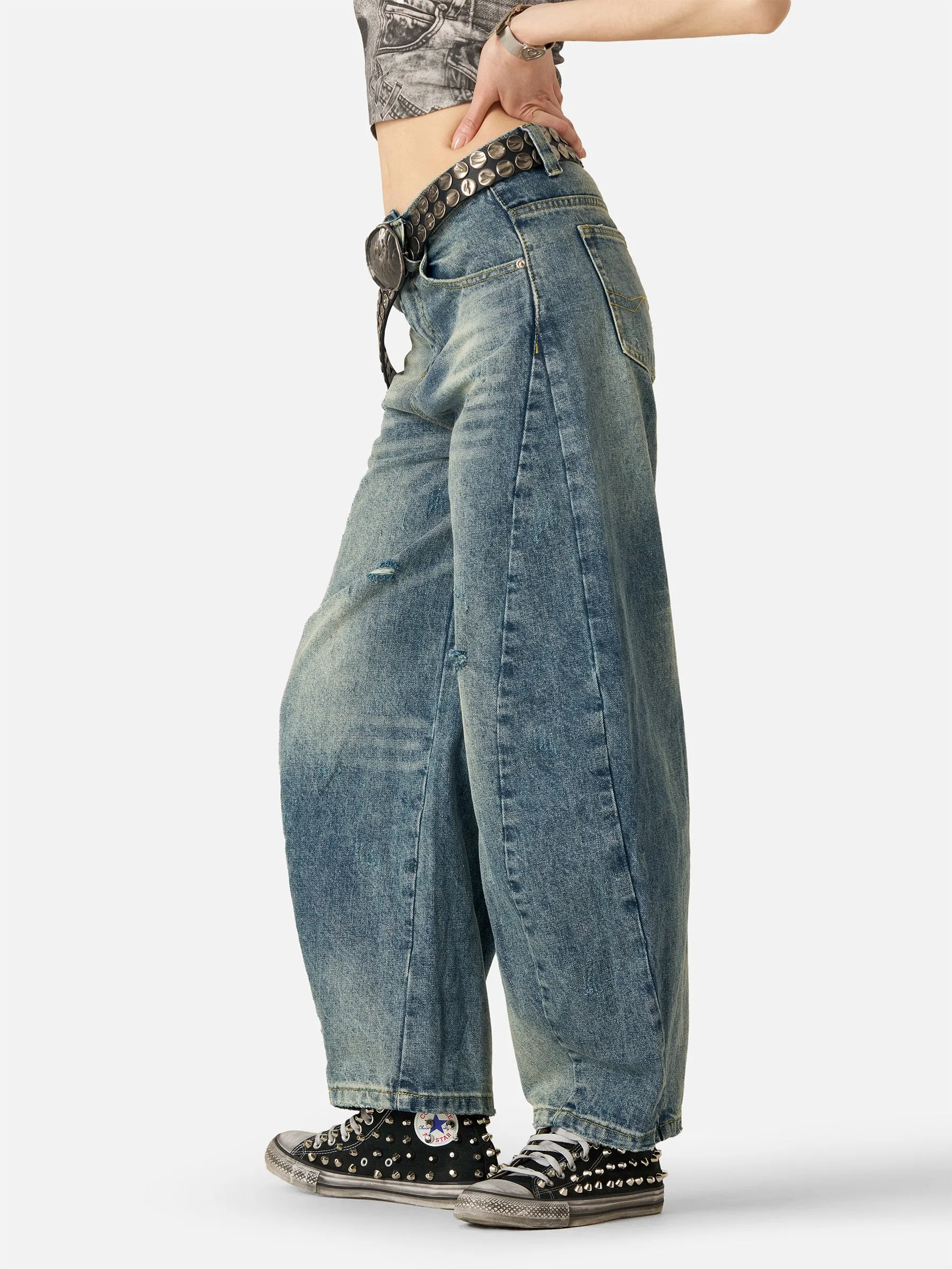 Ripped Baggy Jeans sold by Aelfric Eden product image thumbnail 3