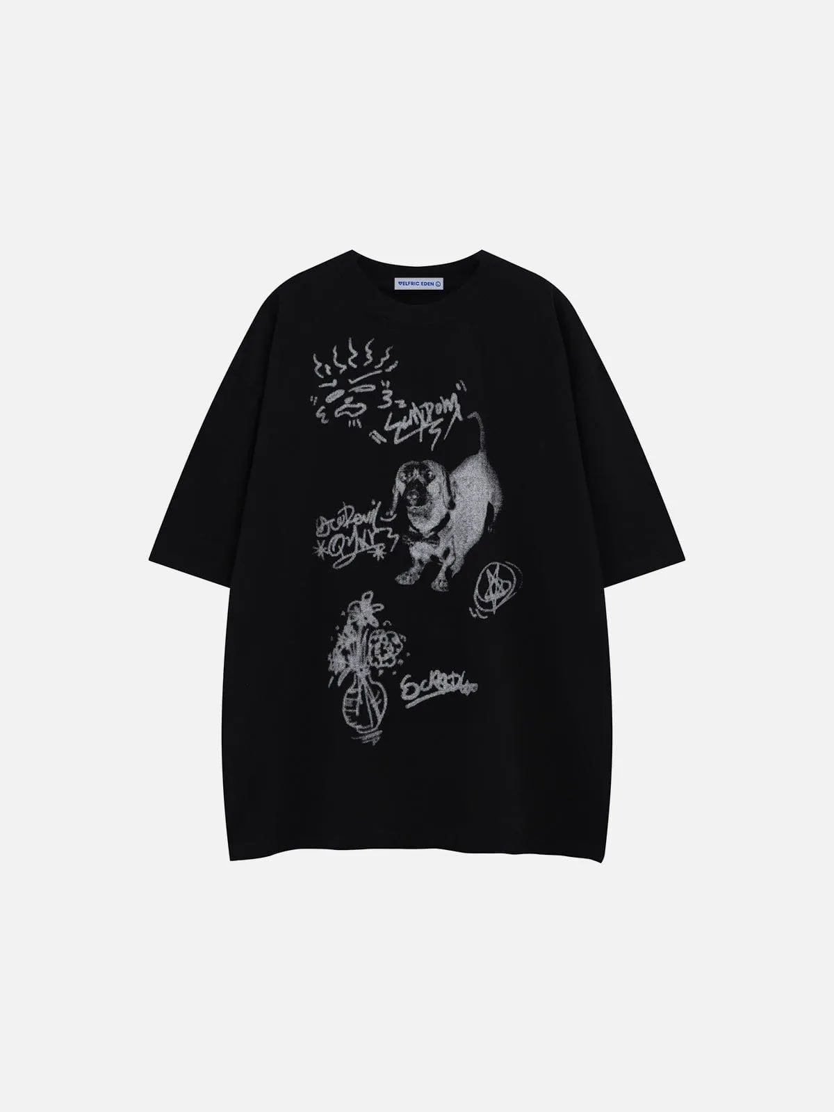 Aelfric Eden Graffiti Dog Tee sold by Aelfric Eden