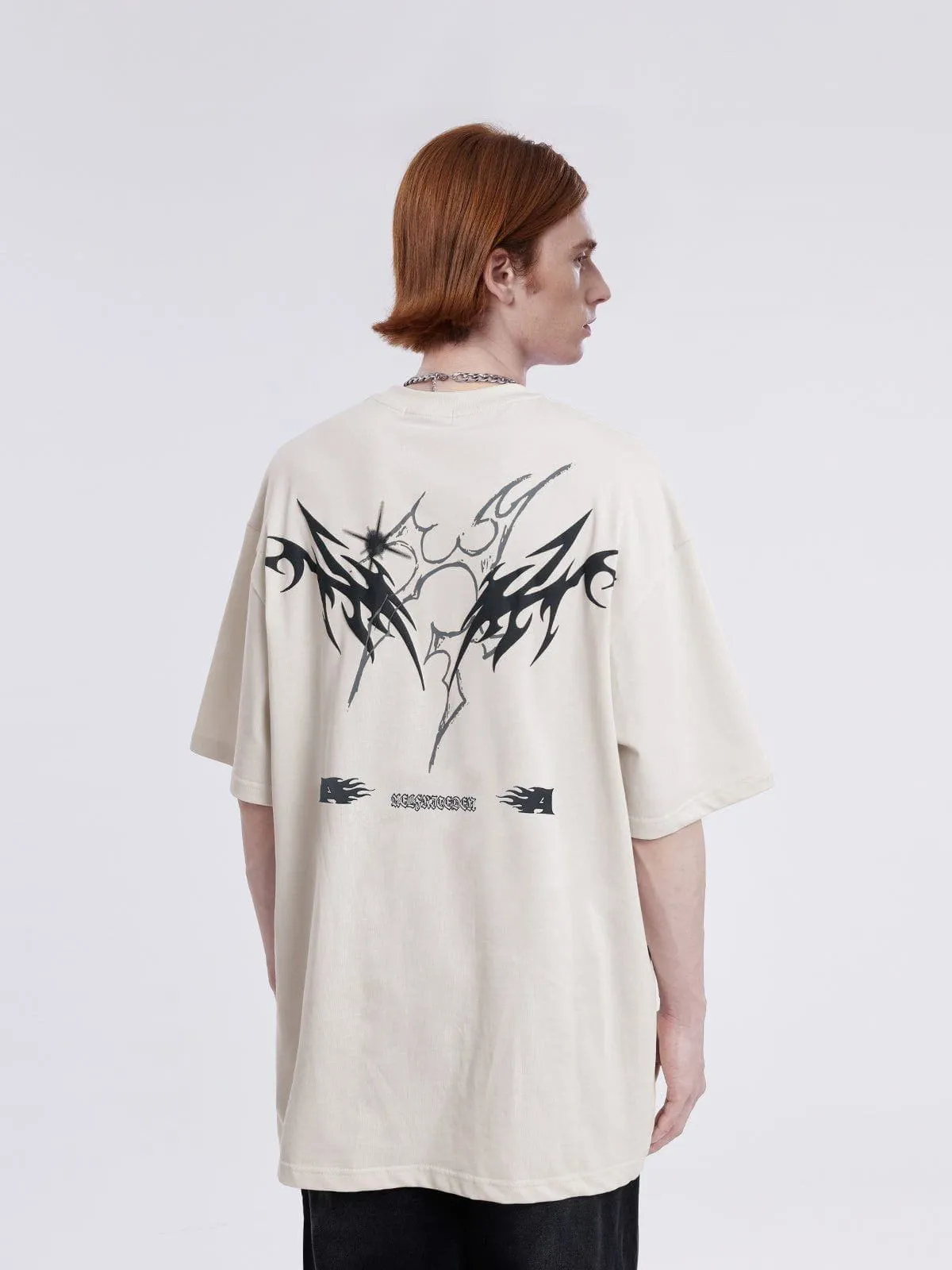 Aelfric Eden Flame Star Print Tee sold by Aelfric Eden product image thumbnail 4