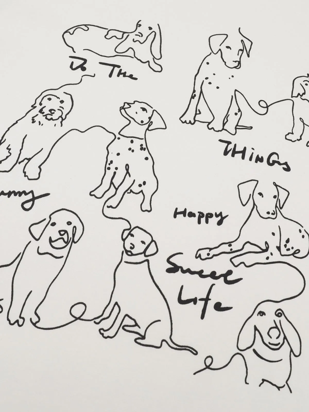 Aelfric Eden Sketch Dog Graphic Tee sold by Aelfric Eden product image thumbnail 5