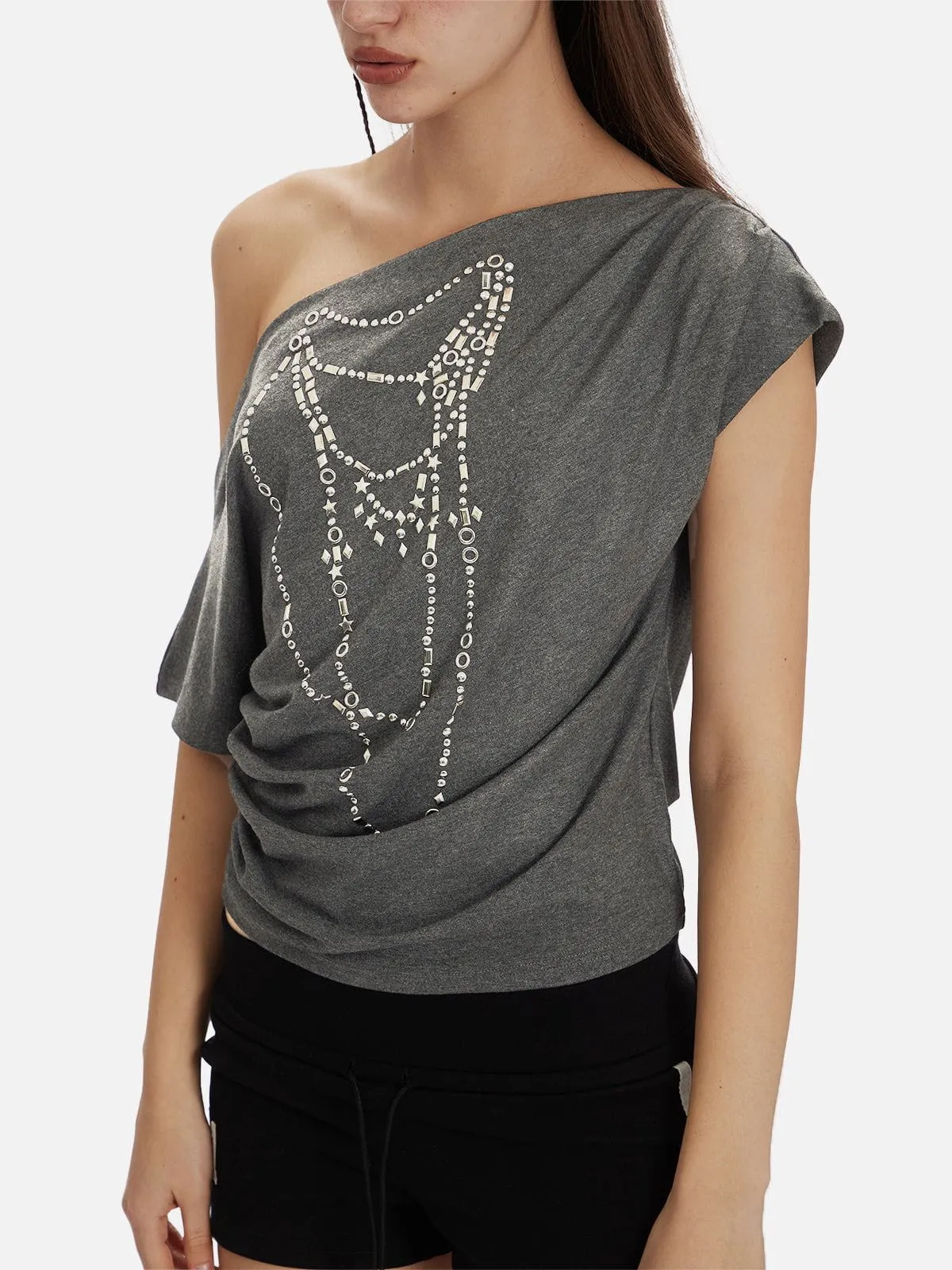 Aelfric Eden Hotfix Rhinestone Tee sold by Aelfric Eden product image thumbnail 3