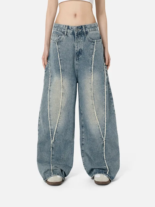 Aelfric Eden Firework Beadwork Baggy Jeans | Parallel