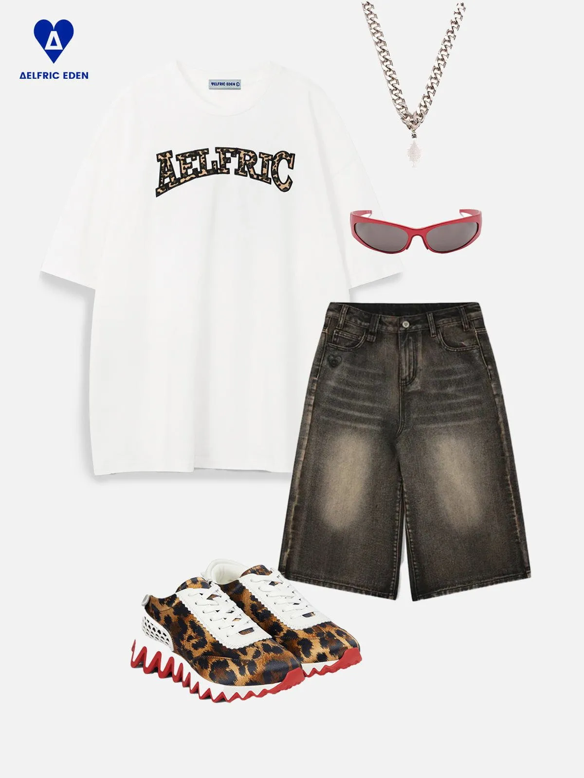 Aelfric Eden Leopard Graphic Tee sold by Aelfric Eden product image thumbnail 2