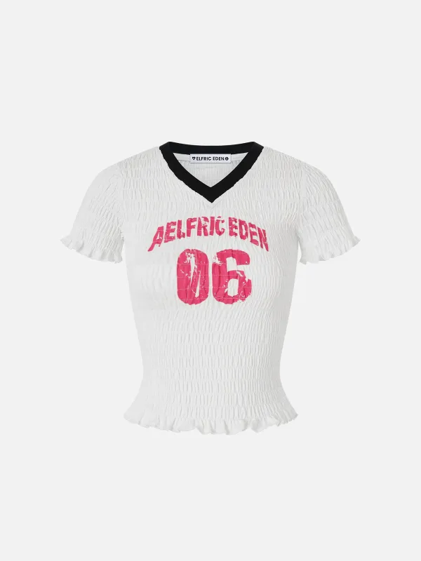 Aelfric Eden Number Print Wrinkle Tee sold by Aelfric Eden