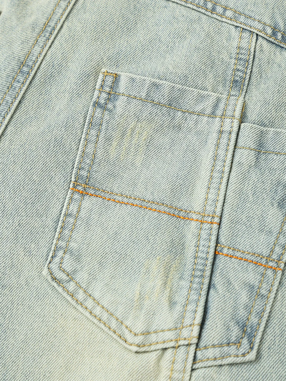 Aelfric Eden Washed Graphic Wrinkle Barrel Jeans sold by Aelfric Eden product image thumbnail 4