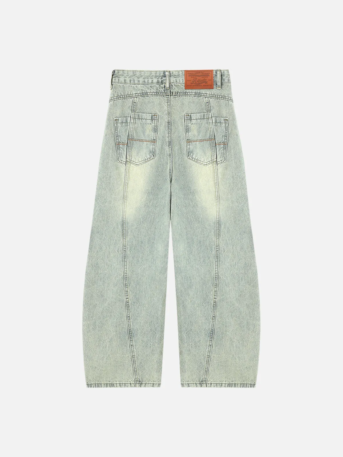 Aelfric Eden Washed Graphic Wrinkle Barrel Jeans sold by Aelfric Eden product image thumbnail 2