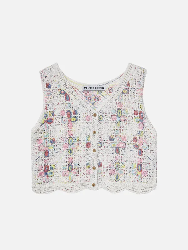 Aelfric Eden Colorful Crochet Tank Top sold by Aelfric Eden