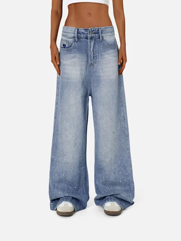 Aelfric Eden Rhinestone Baggy Jeans sold by Aelfric Eden