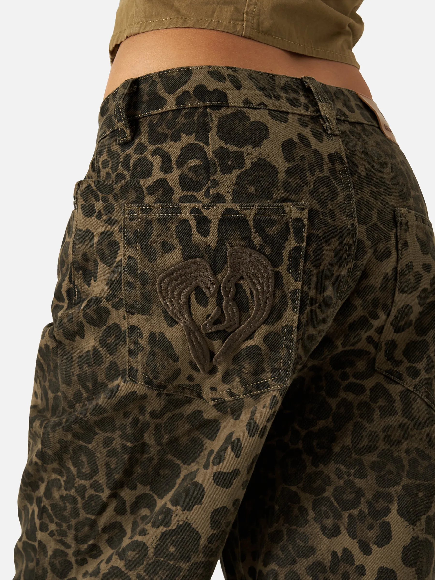 Aelfric Eden Leopard Print Jeans sold by Aelfric Eden product image thumbnail 5