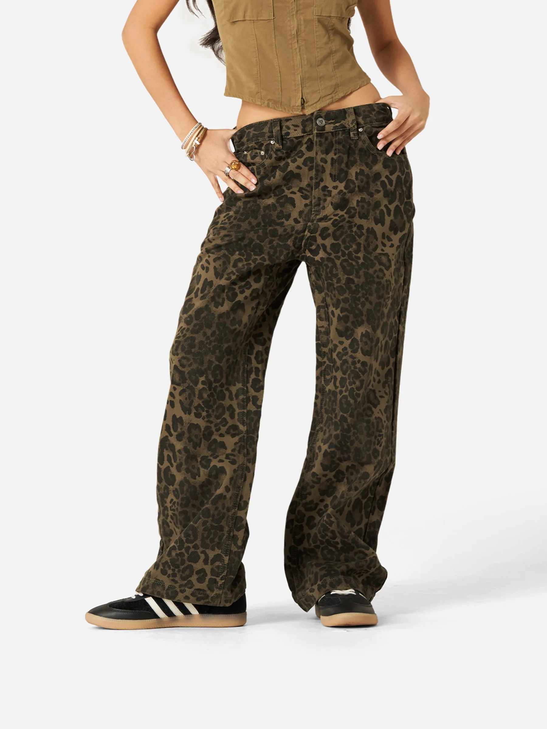 Aelfric Eden Leopard Print Jeans sold by Aelfric Eden product image thumbnail 3