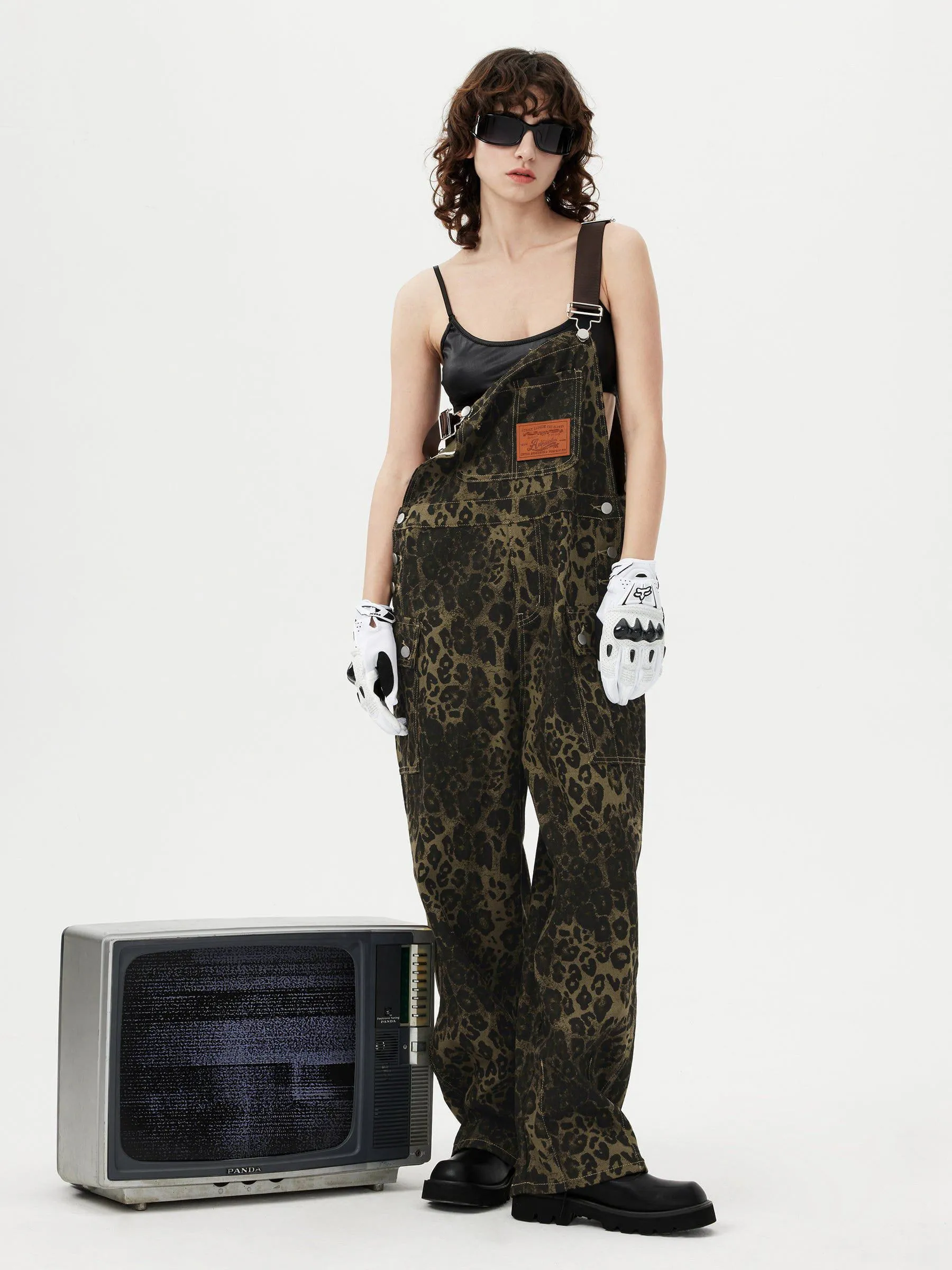 Aelfric Eden Leopard Print Overalls sold by Aelfric Eden product image thumbnail 2