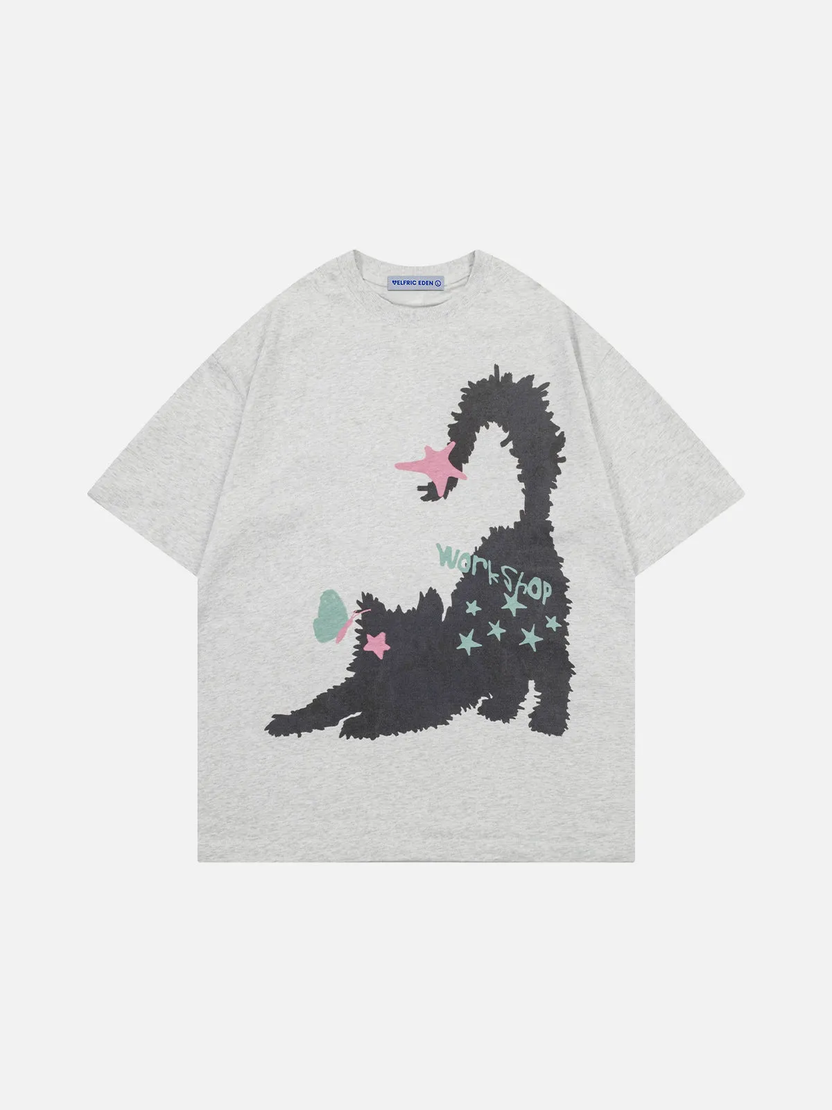 Aelfric Eden Star Cat Print Tee sold by Aelfric Eden
