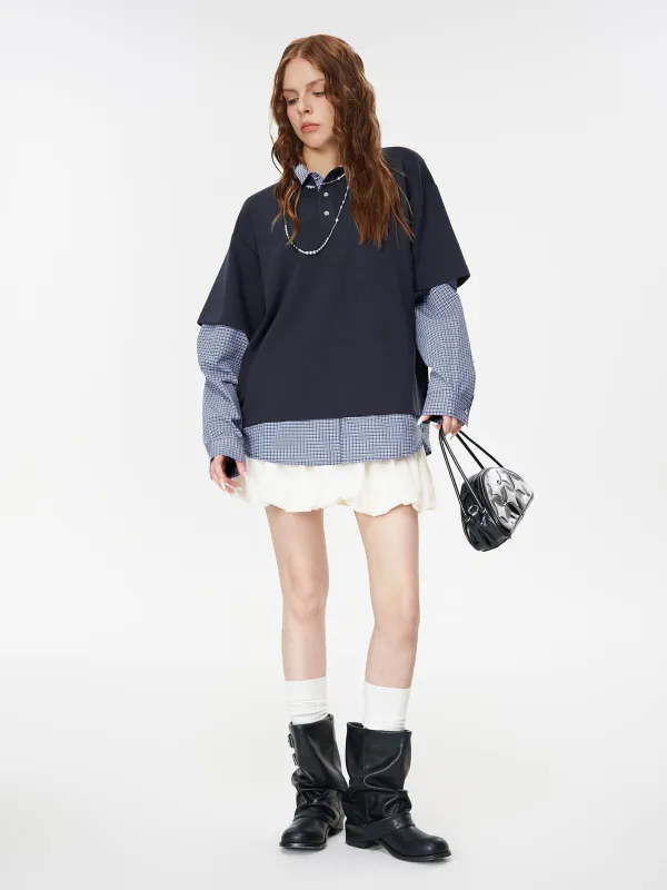 Aelfric Eden Double Layer Polo Long Sleeve Tee sold by Aelfric Eden