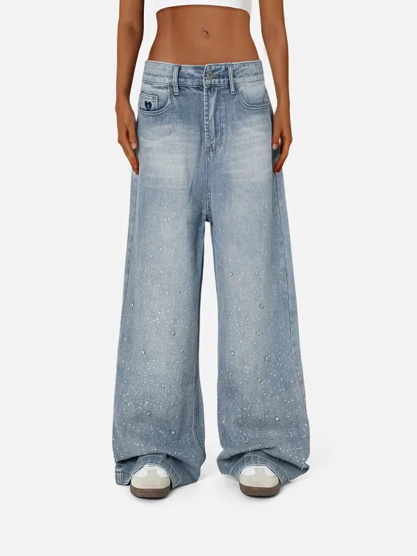 Aelfric Eden Rhinestone Baggy Jeans sold by Aelfric Eden