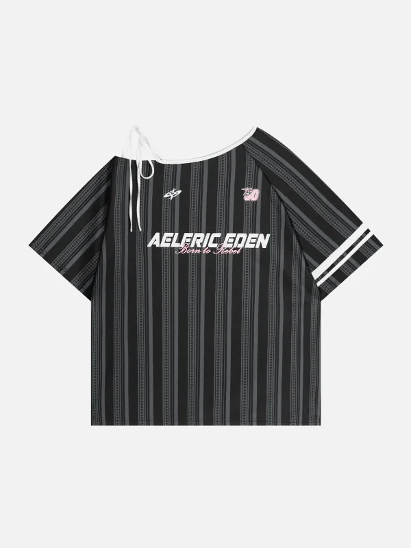 Aelfric Eden Stripe Off-The-Shoulder Tee sold by Aelfric Eden