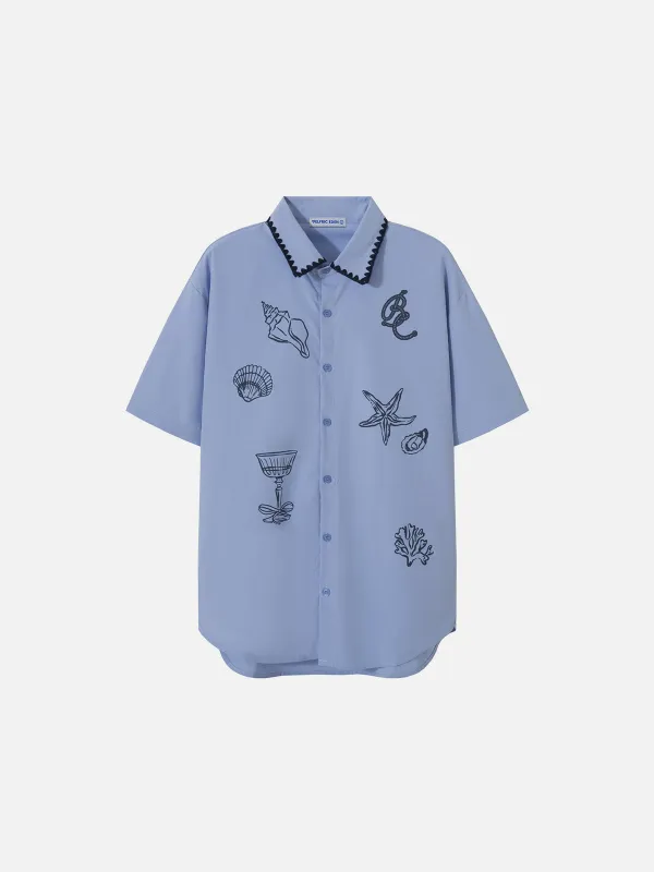 Aelfric Eden Beach-Inspired Graphic Shirt sold by Aelfric Eden