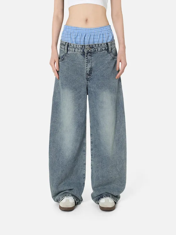 Aelfric Eden Double Waist Baggy Jeans sold by Aelfric Eden