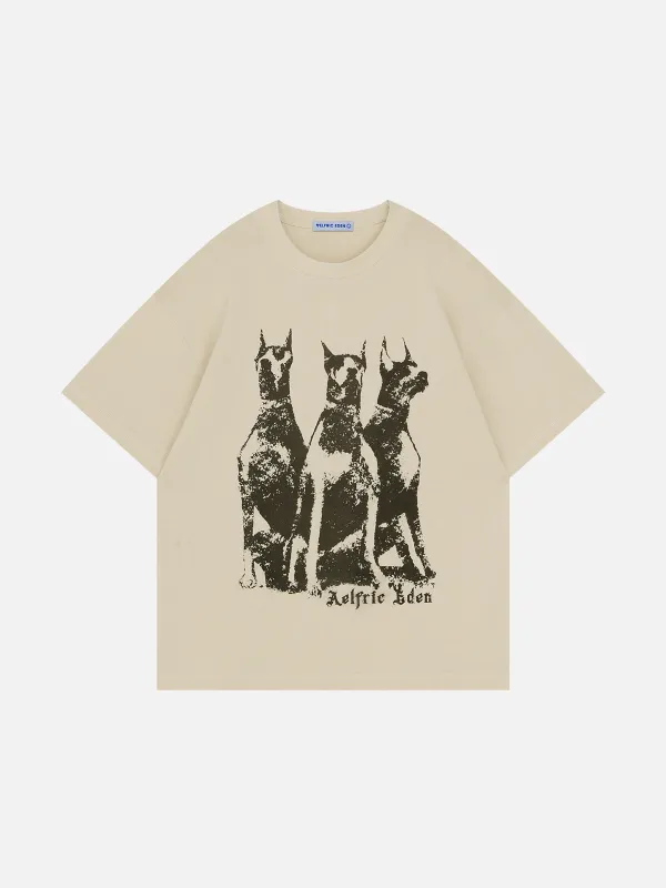 Aelfric Eden Doberman Print Tee sold by Aelfric Eden