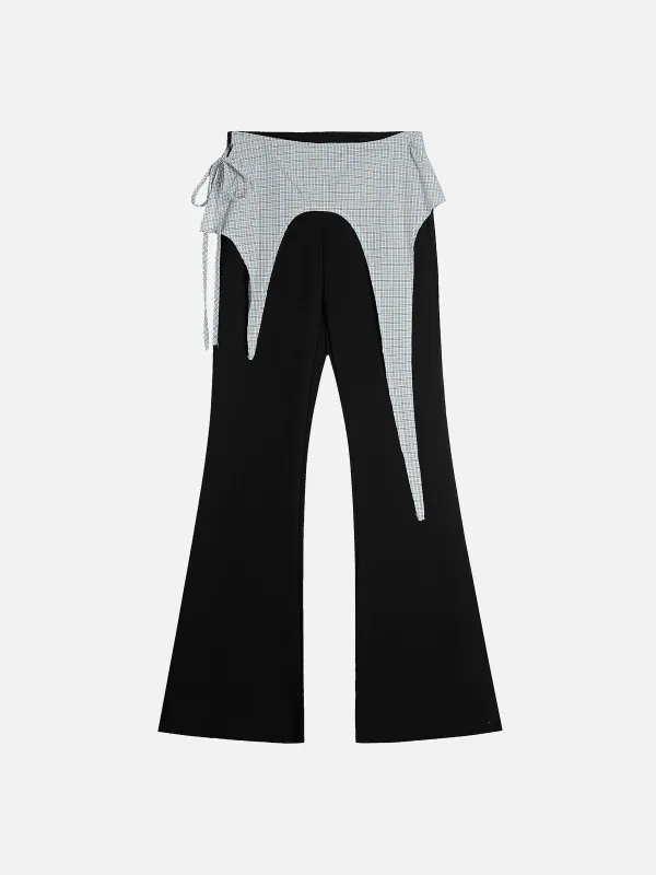 Aelfric Eden Plaid Patchwork Bootcut Sweatpants sold by Aelfric Eden