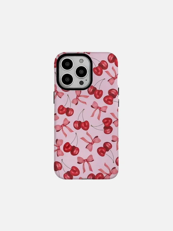 Bow Cherry Graphic Phone Case sold by Aelfric Eden