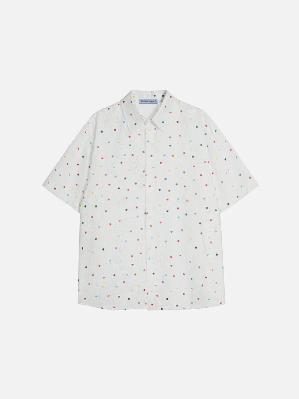 【Aelfric Eden】フローラル ブルーム 半袖シャツ Aelfric Eden 3D Flower Short Sleeve Shirt – Aelfric eden