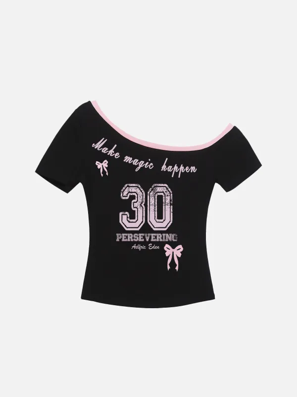 Aelfric Eden "30" Off-The-Shoulder Tee sold by Aelfric Eden