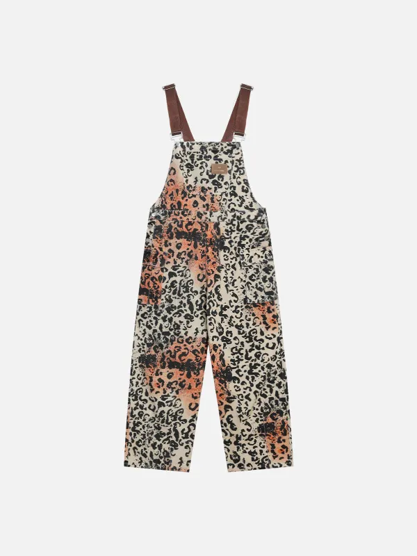 Aelfric Eden Apricot Leopard Print Overalls sold by Aelfric Eden